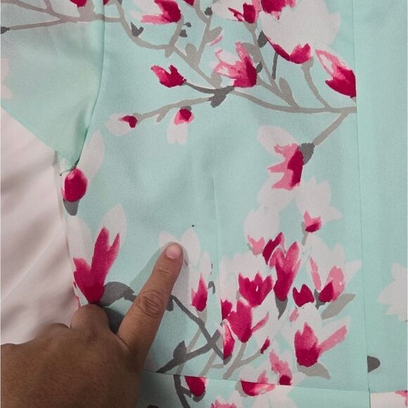 Alex Marie Elise cherry blossom Sheath Dress sz 4 - Picture 9 of 12